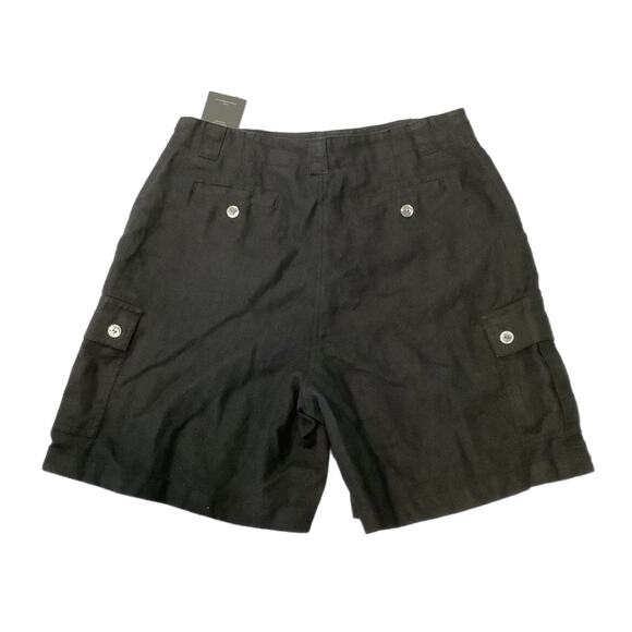 Studio Works Women’s Linen cargo Shorts - Picture 2 of 3